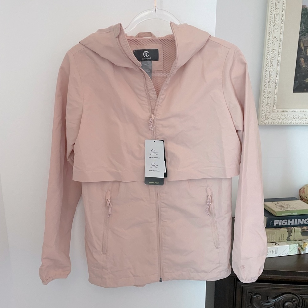 Champion NWT pink rain jacket size XS blush pink